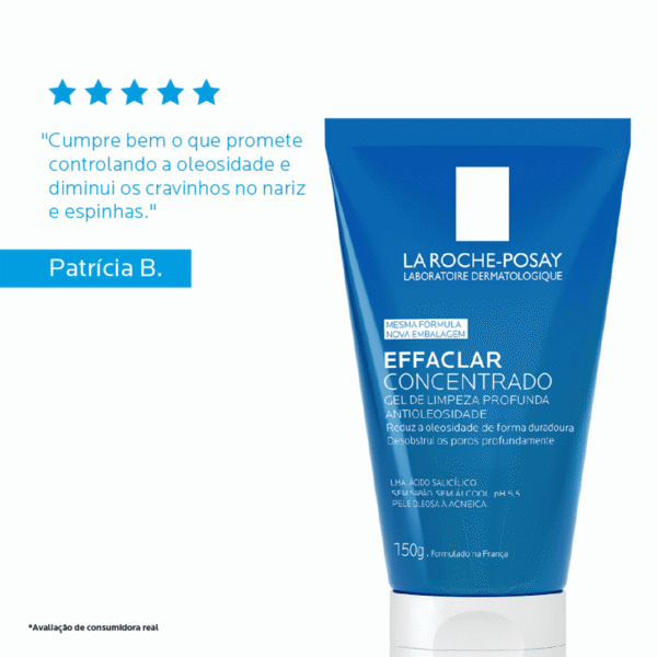 EFFACLAR CONCENTRADO GEL LIMPEZA FACIAL 150g - Imagem 2