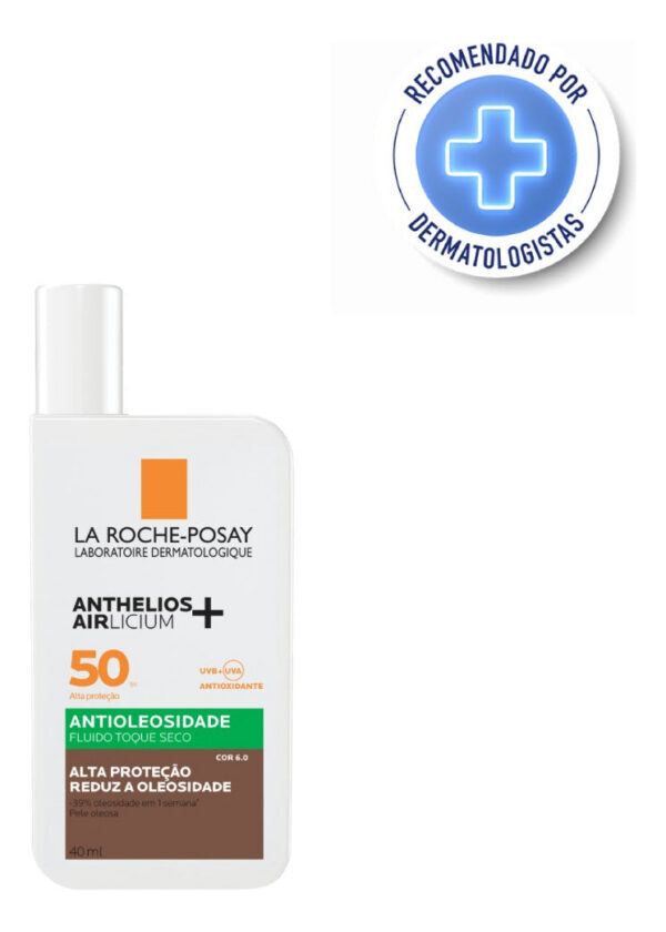 ANTHELIOS AIRLICIUM PROTETOR SOLAR ANTIOLIOSIDADE COR 6.0 FPS50 40g - Imagem 2