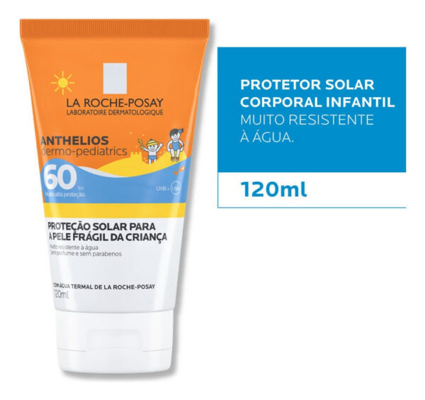 ANTHELIOS AIRLICIUM DERMOPEDIATRICS PROTETOR SOLAR INFANTIL FPS60 120ML - Imagem 2