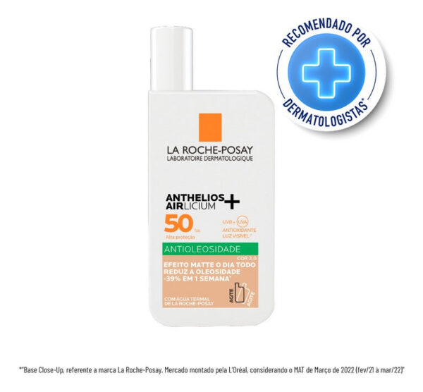 ANTHELIOS AIRLICIUM PROTETOR SOLAR ANTIOLIOSIDADE COR 2.0 FPS50 40g - Imagem 2