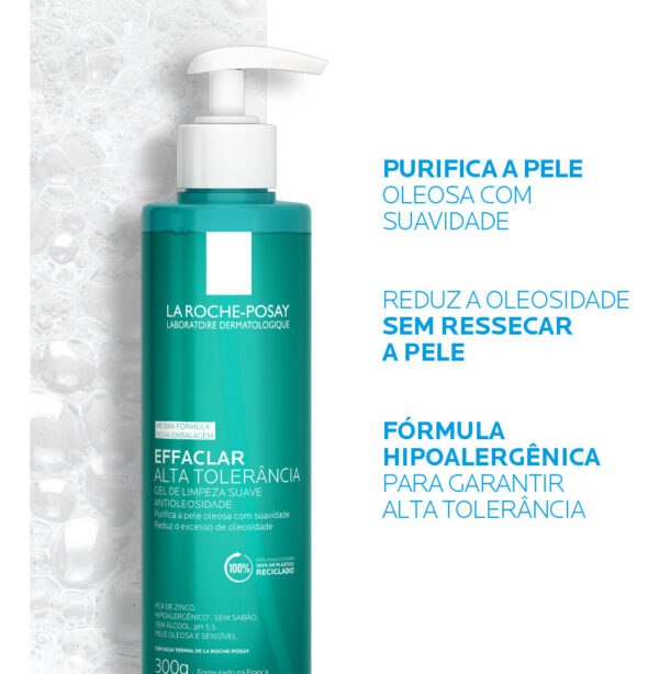 EFFACLAR GEL FACIAL ALTA TOLERÂNCIA 300g - Imagem 4