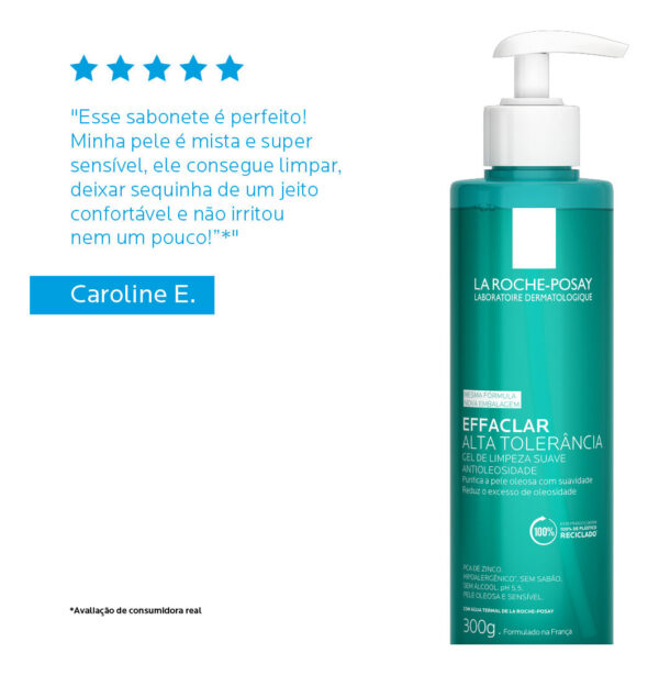 EFFACLAR GEL FACIAL ALTA TOLERÂNCIA 300g - Imagem 5