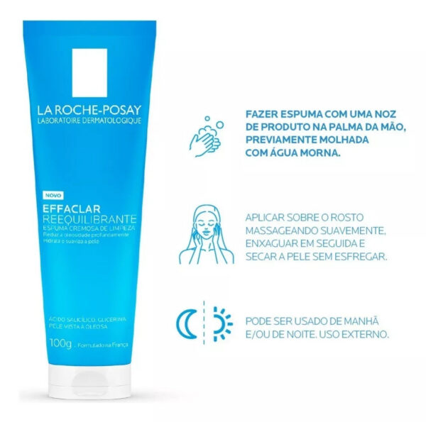 EFFACLAR REEQUILIBRANTE ESPUMA DE LIMPEZA - Imagem 3