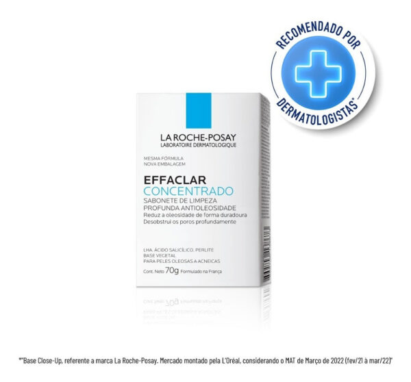 EFFACLAR CONCENTRADO SABONETE BARRA PARA PELES OLEOSA ACNEICA 70g - Imagem 2