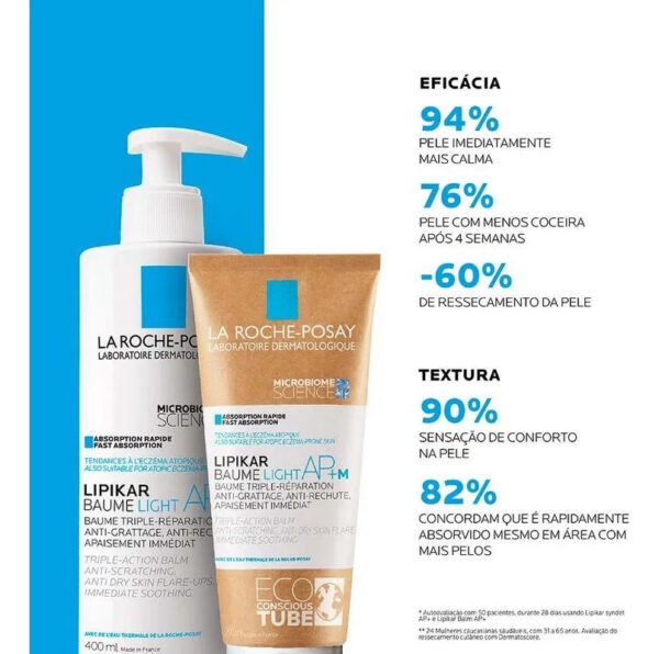 LIPIKAR BAUME LIGHT AP+M BALSAMO CALMANTE 400ml - Imagem 5