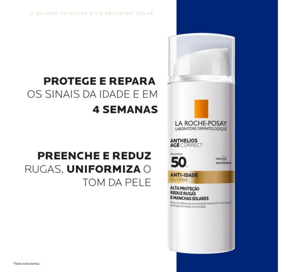 ANTHELIOS AGE CORRECT PROTETOR SOLAR ANTI-IDADE SEM COR FPS50 50g - Imagem 5