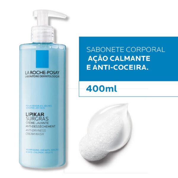 LIPIKAR SURGRAS SABONETE LIQUIDO 400ml - Imagem 2