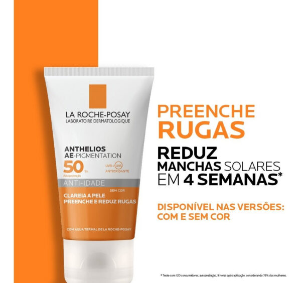 ANTHELIOS PROTETOR SOLAR FACIAL ANTI-IDADE SEM COR FPS50 40g - Imagem 5