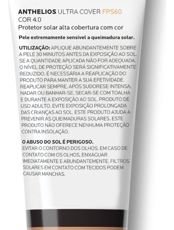ANTHELIOS ULTRA COVER PROTETOR SOLAR COR 4.0 FPS60 30g - Imagem 4