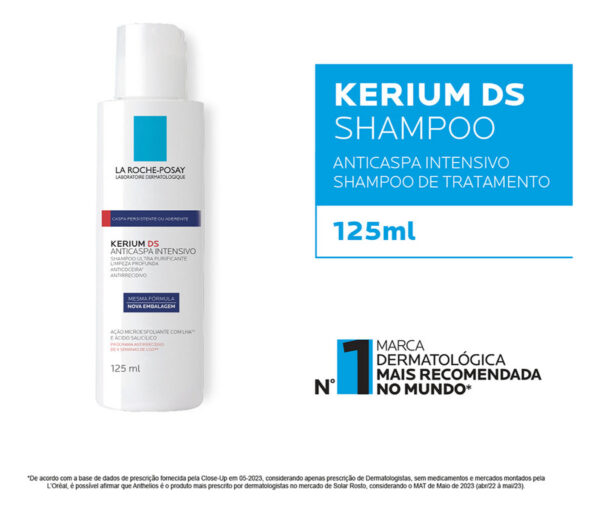 KERIUM DS SHAMPOO ANTICASPA INTENSIVO 125ml - Imagem 4