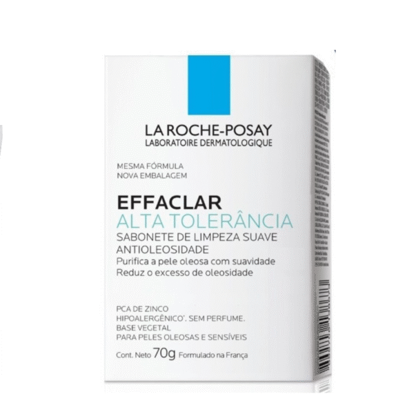 EFFACLAR ALTA TOLERÂNCIA SABONETE FACIAL CONCENTRADO PARA PELE OLEOSA E ACNEICA EM BARRA 70g