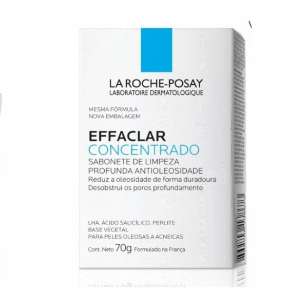 EFFACLAR CONCENTRADO SABONETE BARRA PARA PELES OLEOSA ACNEICA 70g