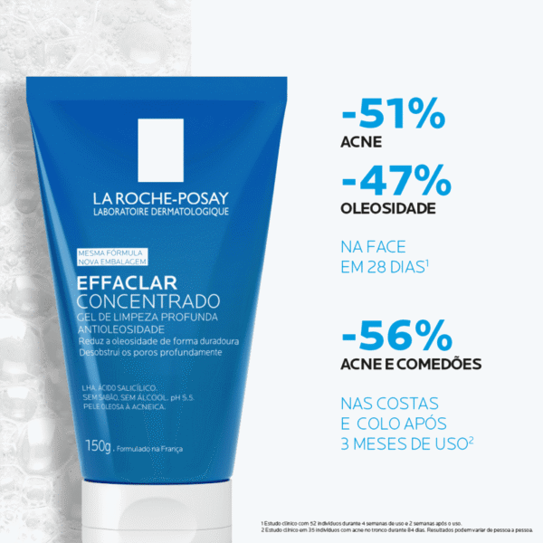 EFFACLAR CONCENTRADO GEL LIMPEZA FACIAL 150g - Imagem 8